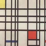 Piet Mondrian Composition with red,yellow and blue oil painting artist